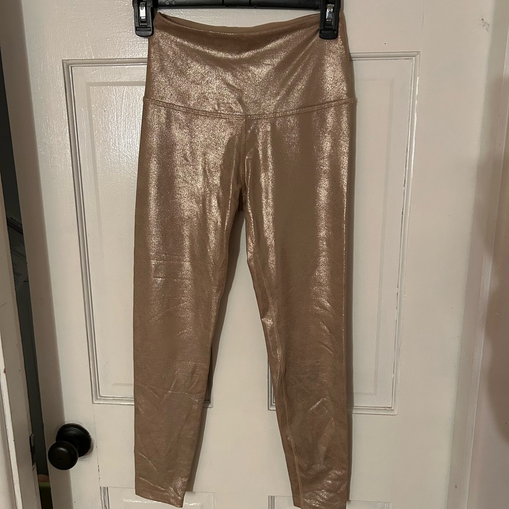 Beyond Yoga Metallic Gold Leggings